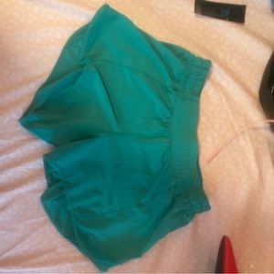 Lulu lemon athletica green running shorts